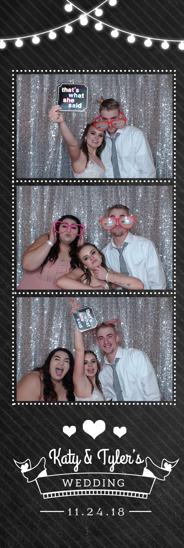 Katy and Tyler's wedding  | View more photos from the event at gallery.photoboothbillings.com/u/PhotoBoothBillings/Katy-and-Tylers-wedding